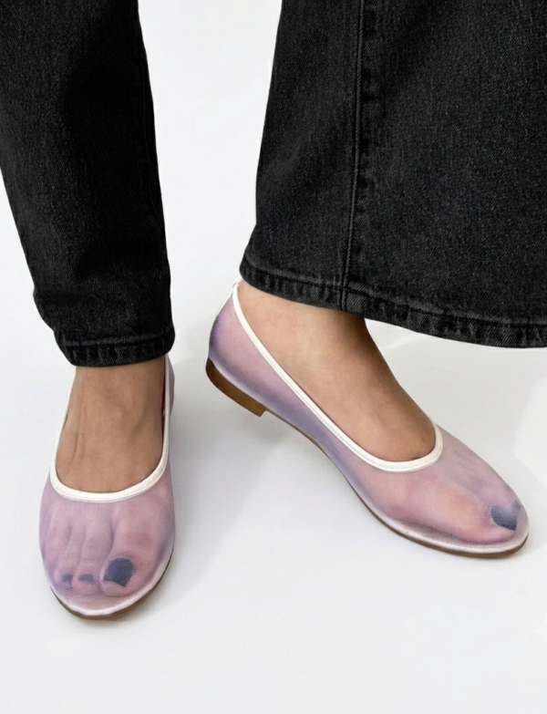 Ballerines en Meshe - Blanc