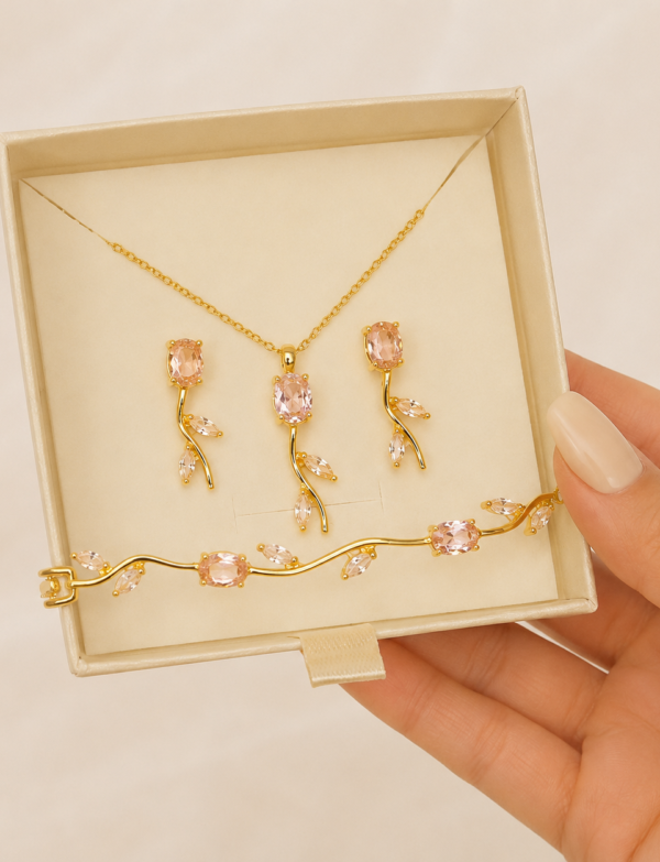 Ensemble Tulipe rose